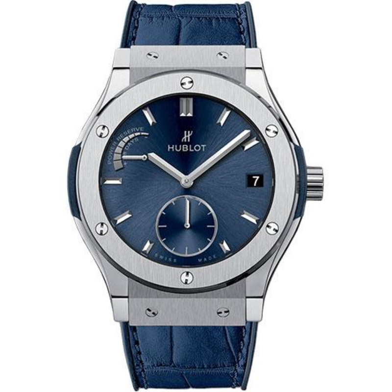 Hublot Classic Fusion Power Reserve Titanium Blue Watch-516.NX.7170.LR