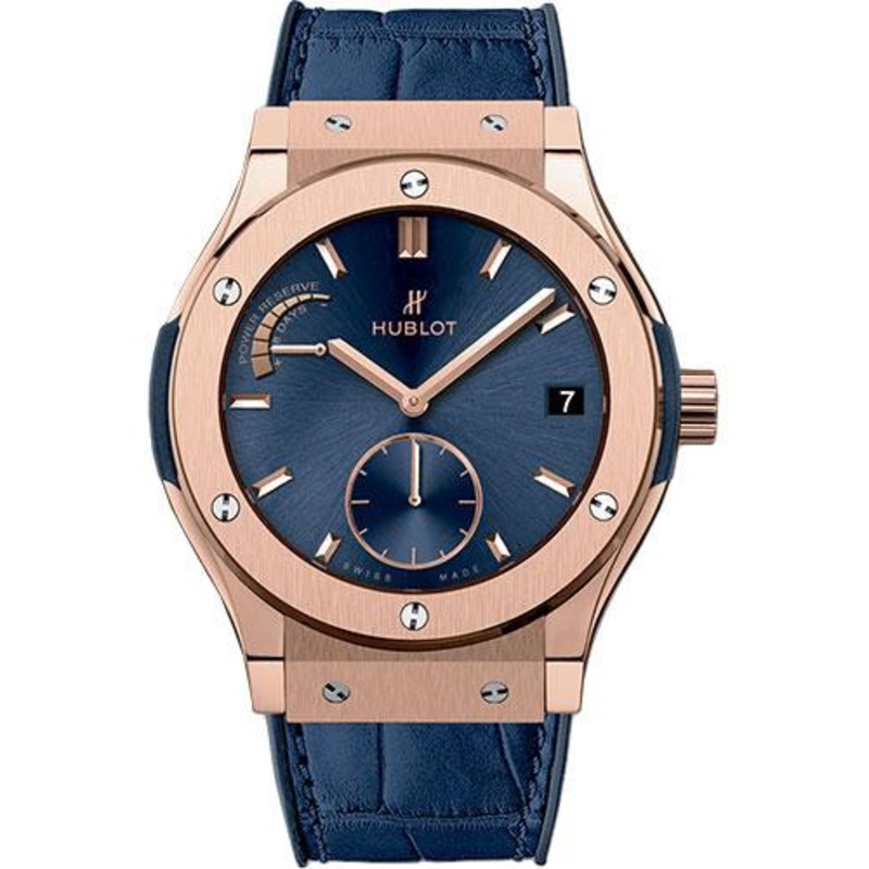 Hublot Classic Fusion Power Reserve King Gold Blue Watch-516.OX.7180.LR