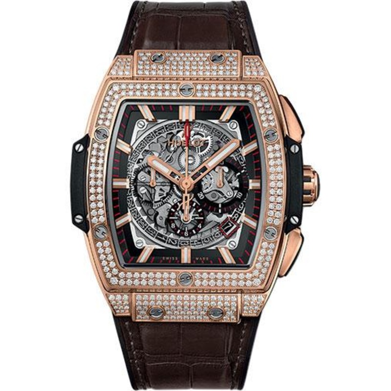 Hublot Spirit Of Big Bang King Gold Pave Watch – 45 mm – Sapphire Dial-601.OX.0183.LR.1704