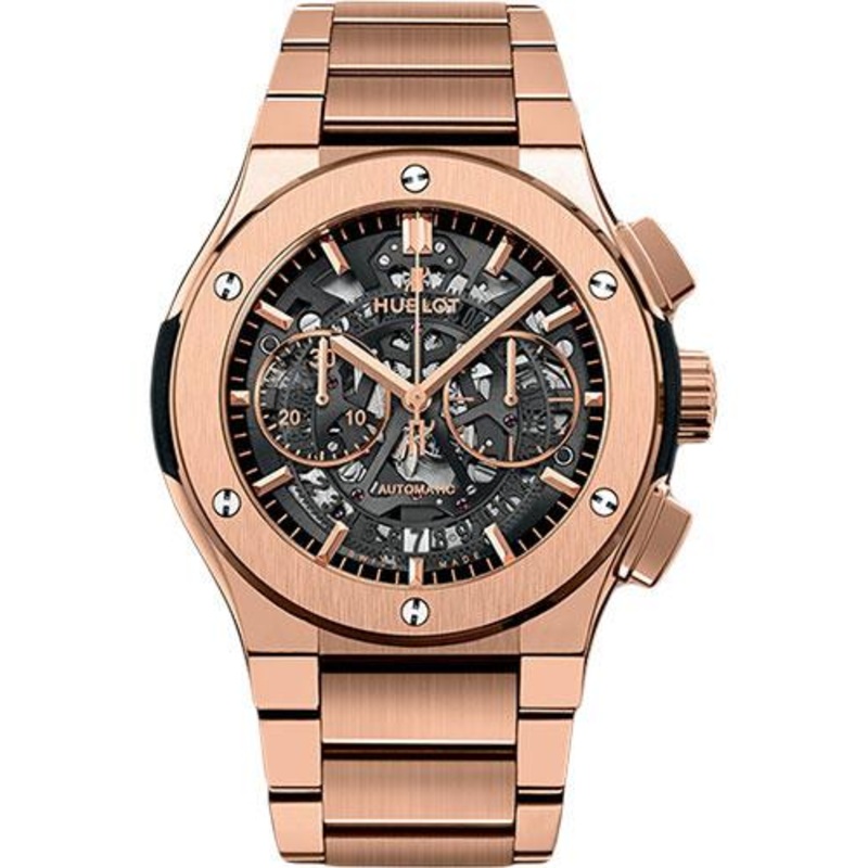 Hublot Classic Fusion King Gold Bracelet Watch-528.OX.0180.OX