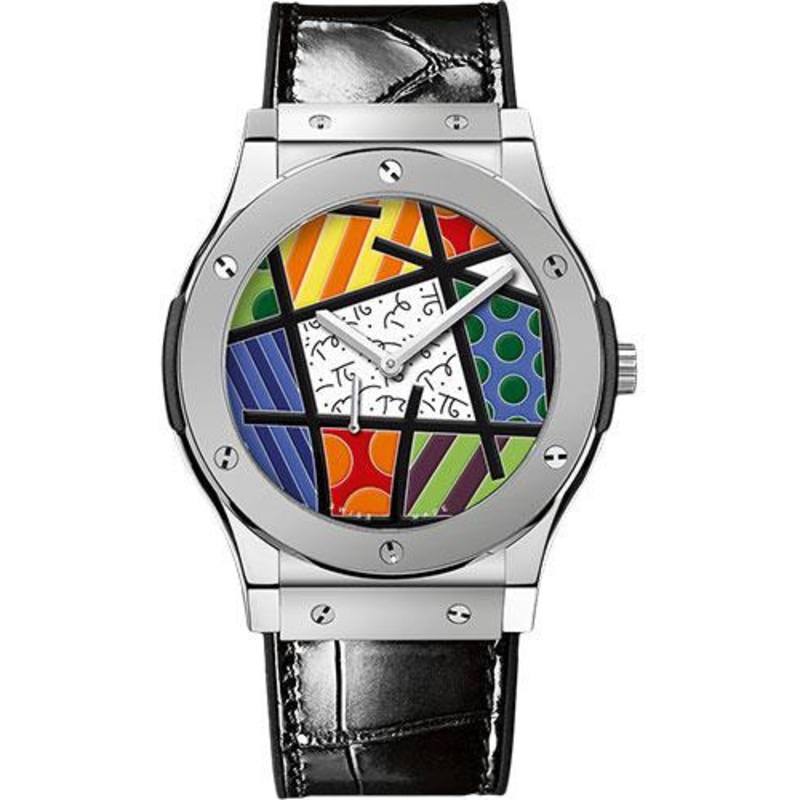 Hublot Classic Fusion Ultra-Thin Enamel Britto Platinum Limited Edition of 30 Watch-515.TS.0910.LR