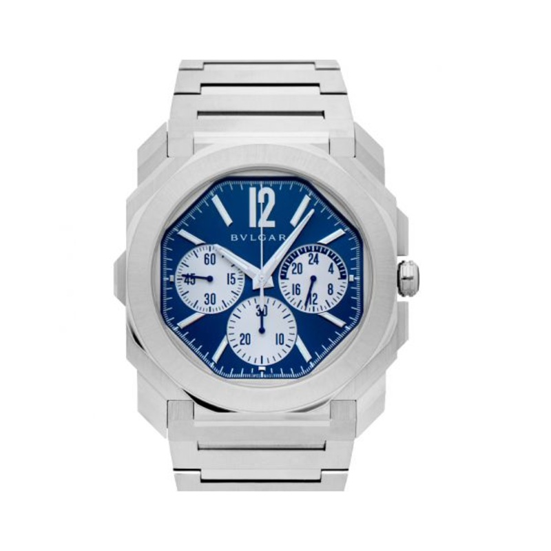 Octo Automatic Blue Dial Stainless Steel Men’s Watch