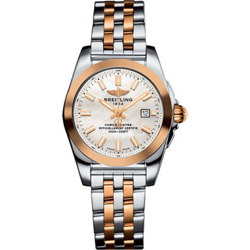 Breitling Galactic 29 Sleek Watch – Steel & rose Gold – Mother-Of-Pearl Dial – Two-Tone Bracelet – C72348121A1C1