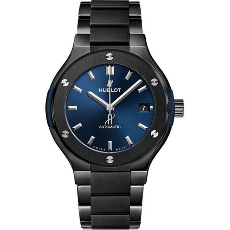 Hublot Classic Fusion Ceramic Blue Bracelet Watch – 38 mm – Blue Dial-568.CM.7170.CM