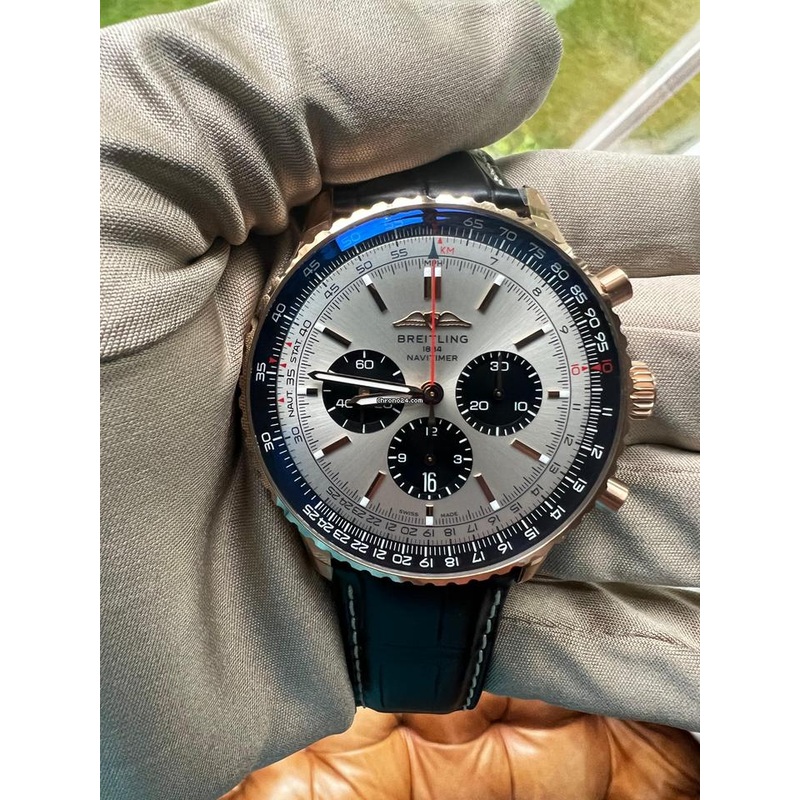 Breitling Navitimer 1 B01 Chronograph NEW 2024 Navitimer B01 Chronograph 46 18KT Rose Gold