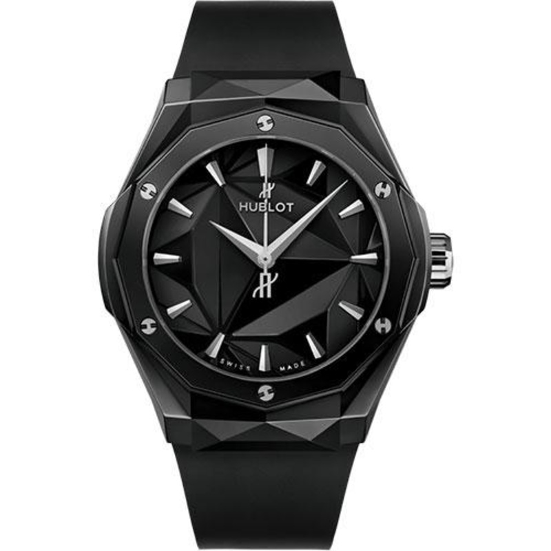 Hublot Classic Fusion Orlinski Black Magic Watch – 40 mm – Black Ceramic Dial – Black Smooth Rubber Strap-550.CS.1800.RX.ORL21