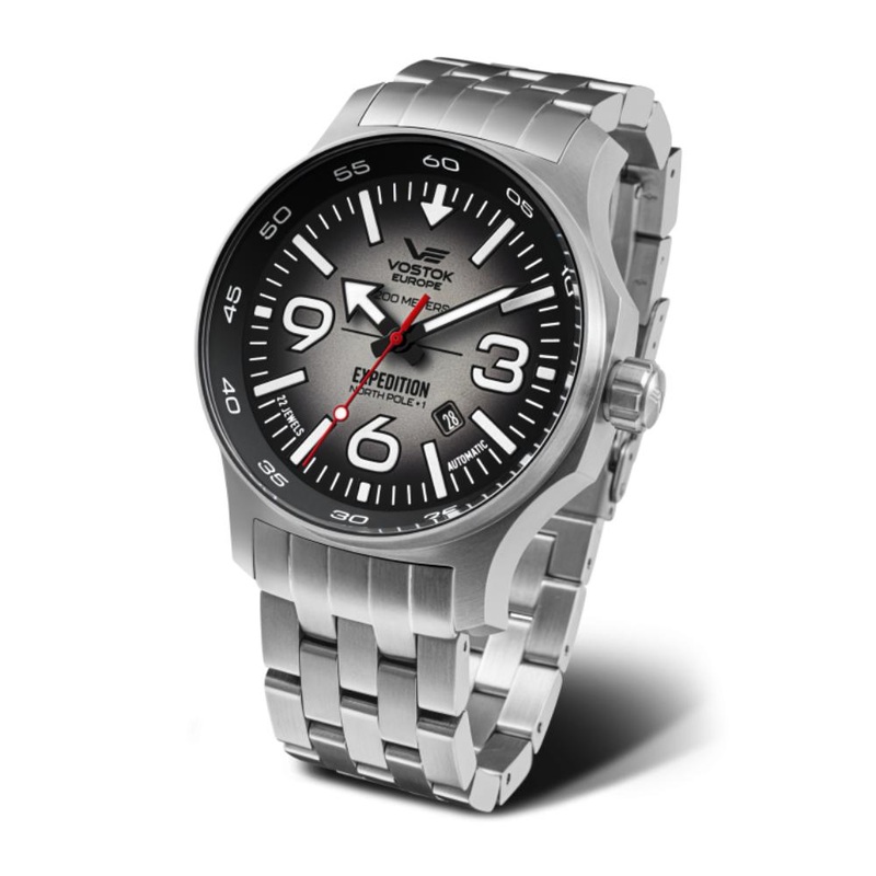 Vostok Europe North Pole Expedition Automatic Black Dial Stainless Steel Men’s YN55-595A639-B