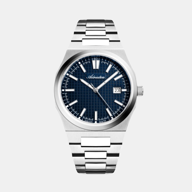 Adriatica Men Quartz Blue Dial Analog Stainless Steel Watch A8326.5115Q