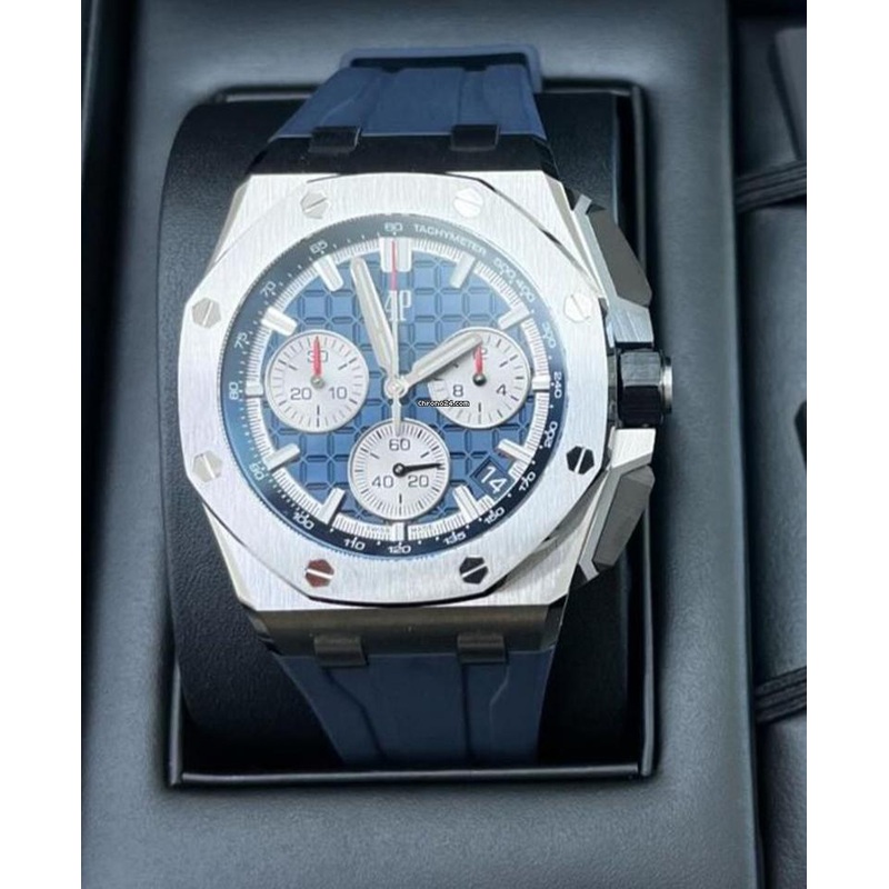 Audemars Piguet Royal Oak Offshore Chronograph NEW 2024 Royal Oak Offshore BLUE DIAL 43mm 26420ti