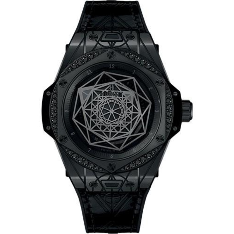 Hublot Big Bang Sang Bleu All Black Diamonds Limited Edition of 100 Watch-465.CS.1114.VR.1200.MXM18