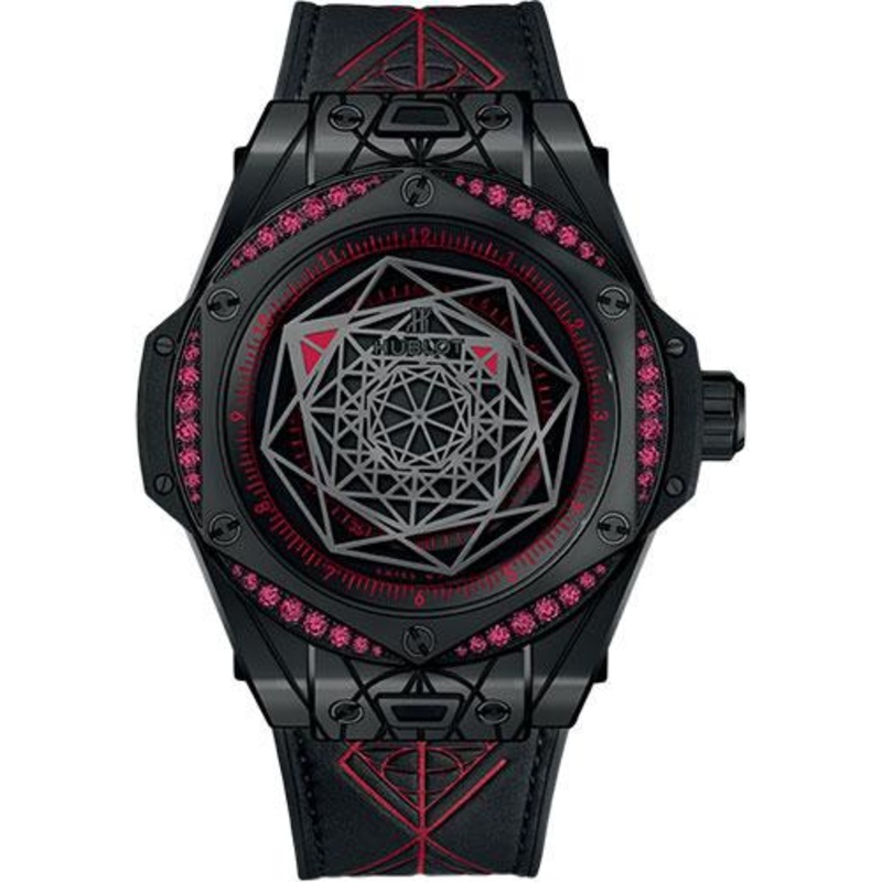 Hublot Big Bang Sang Bleu All Black Red Limited Edition of 100 Watch-465.CS.1119.VR.1202.MXM18