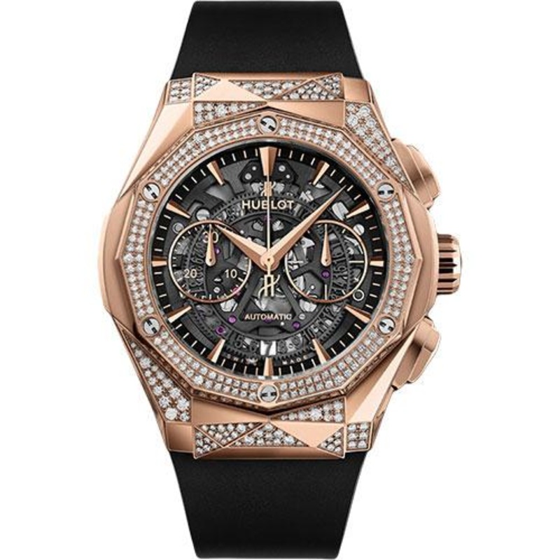Hublot Classic Fusion Aerofusion Chronograph Orlinski King Gold Alternative Pave Watch – 45 mm – Sapphire Crystal Dial-525.OX.0180.RX.1804.ORL19