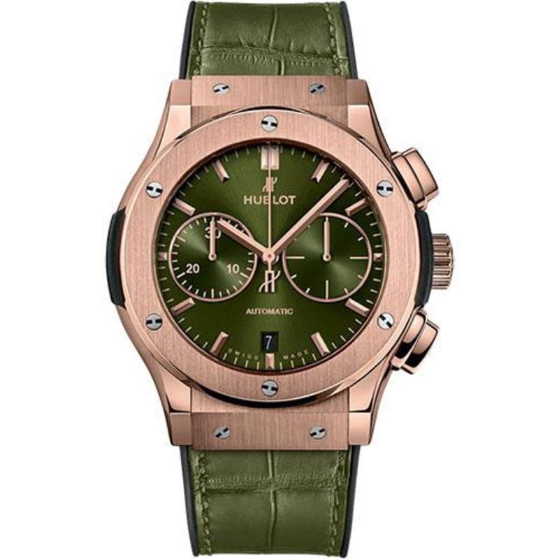 Hublot Classic Fusion Chronograph King Gold Green Watch-521.OX.8980.LR