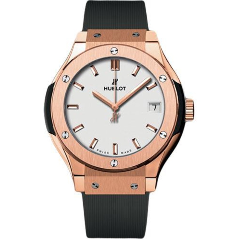 Hublot Classic Fusion King Gold Opalin Pave Watch-582.OX.2610.RX.1704
