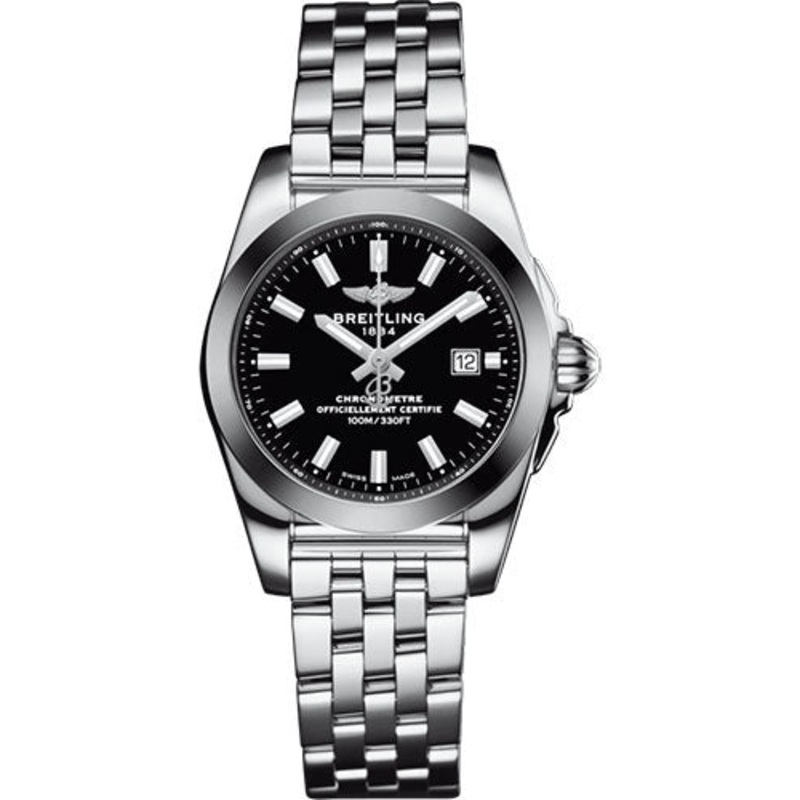 Breitling Galactic 29 Sleek Watch – Steel – Trophy Black Dial – Steel Bracelet – W72348121B2A1