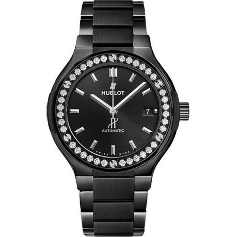 Hublot Classic Fusion Black Magic Diamonds Watch-568.CM.1470.CM.1204