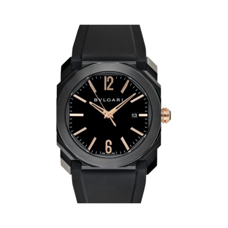 Octo L’Originale Automatic Black Dial Stainless Steel Men’s Watch