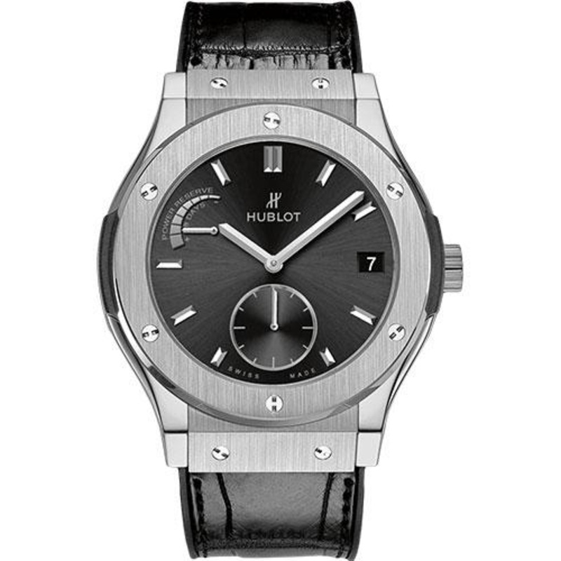 Hublot Classic Fusion Power Reserve Titanium Watch-516.NX.1470.LR