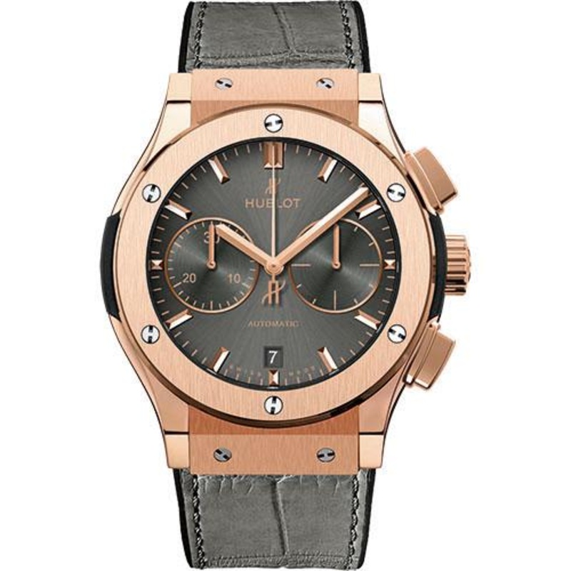 Hublot Classic Fusion Racing Grey Chronograph King Gold Bracelet Watch-541.OX.7080.LR