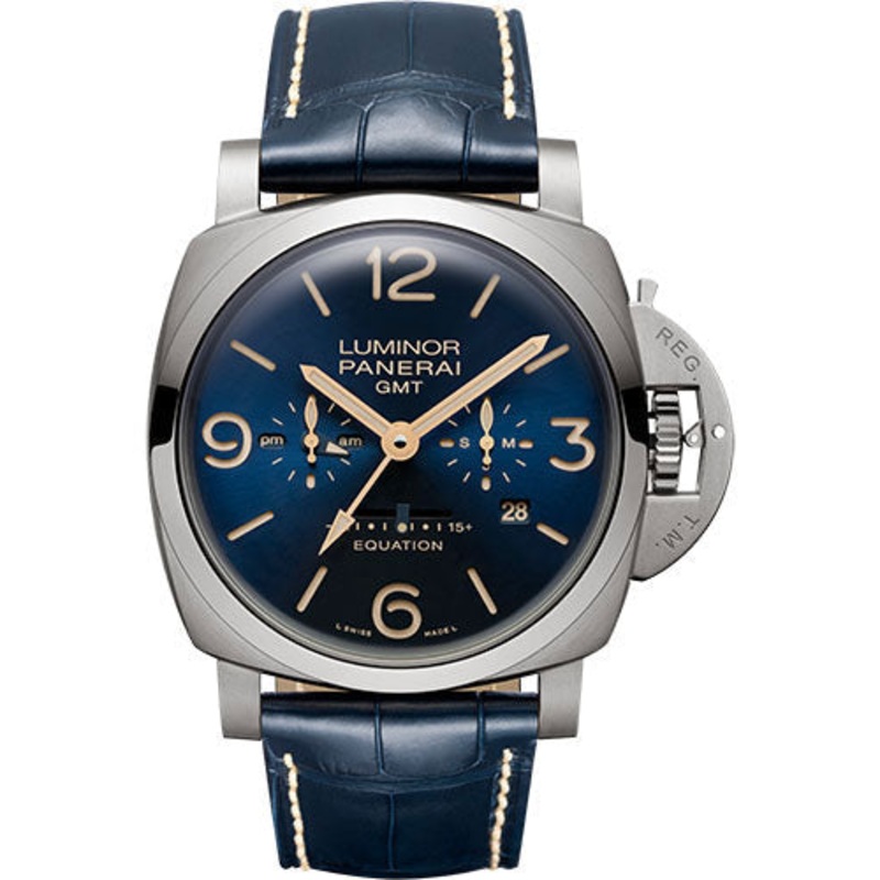Panerai Luminor Equation of Time – 47mm – Brushed Titanium – Blue Dial – PAM00670